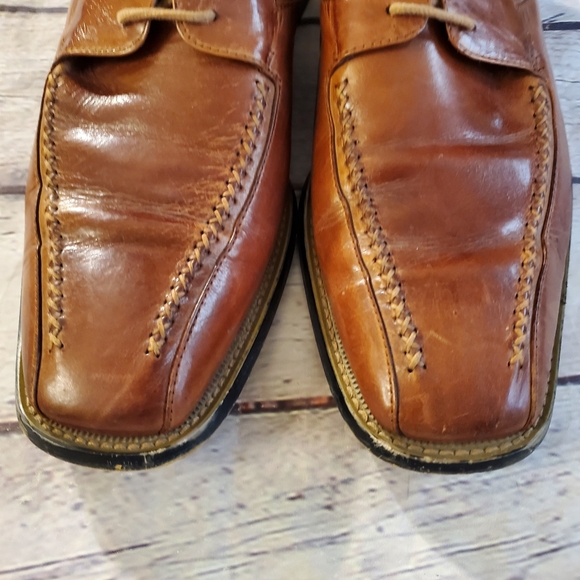 GIORGIO V MEN'S DRESS SHOES BROWN LEATHER DESIGNED IN ITALY SIZE 11M - Picture 3 of 13